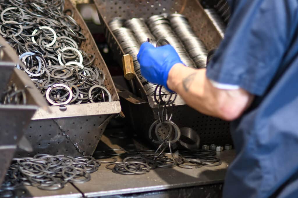 For custom solutions, we may form retaining rings from wire to reduce tooling costs.